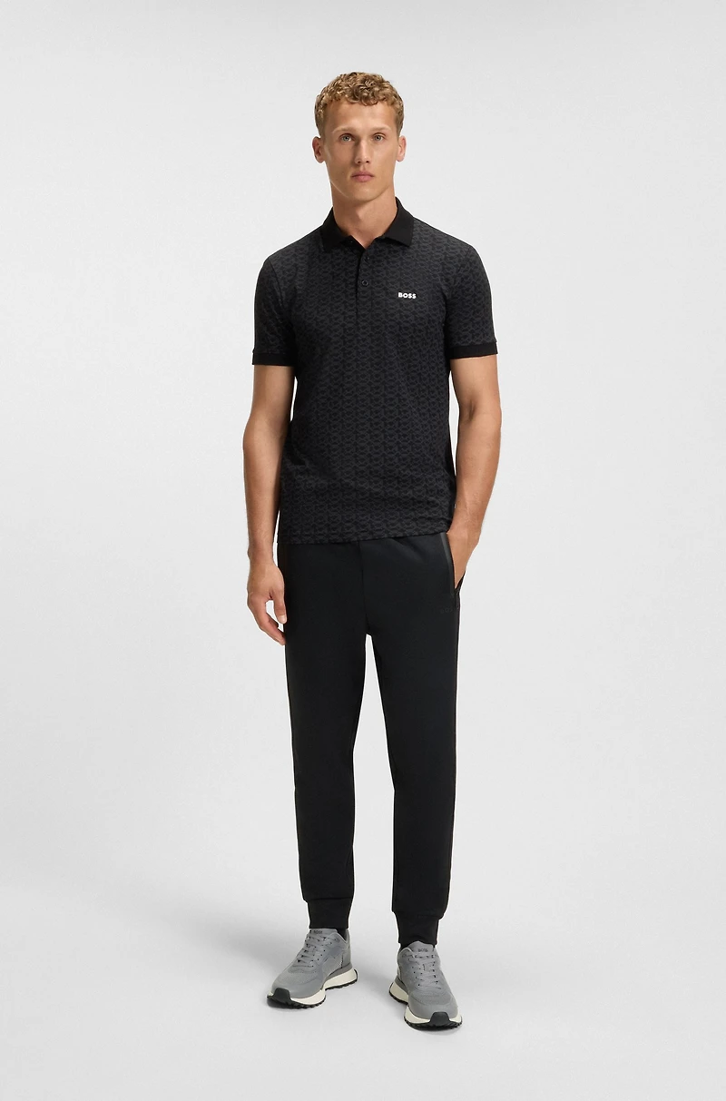 Mesh-detail trainers mixed materials