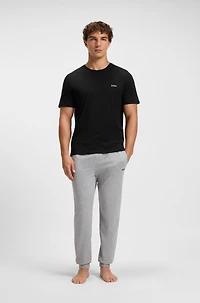 Stretch-cotton regular-fit T-shirt with logo detail