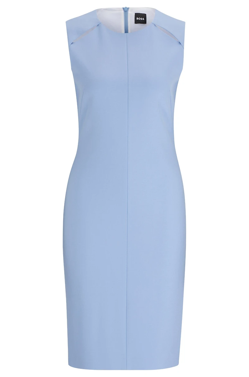 Sleeveless dress with cut-out details