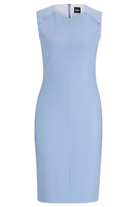Sleeveless dress with cut-out details