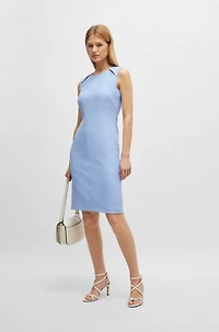 Sleeveless dress with cut-out details