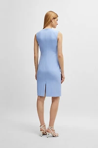 Sleeveless dress with cut-out details