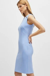 Sleeveless dress with cut-out details