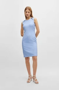 Sleeveless dress with cut-out details