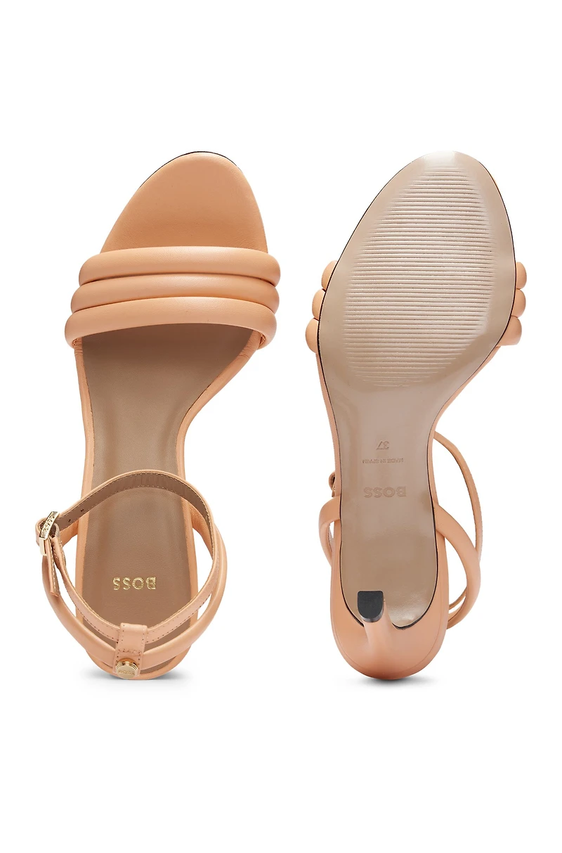 Strappy sandals nappa leather with a 7cm heel