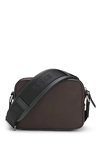 Twill crossbody bag with Double B monogram