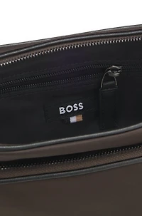 Twill crossbody bag with Double B monogram