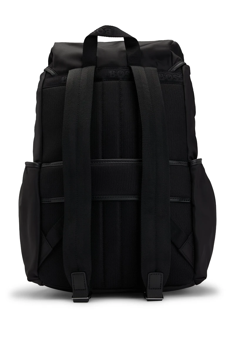 BOSS SELECTED BY SHOHEI OHTANI Multi-pocket backpack with Double B monogram trim