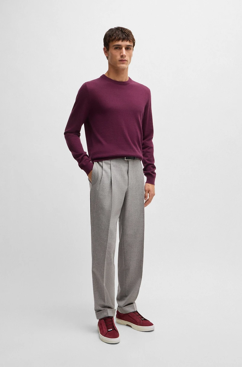 Gary suede low-top trainers with branded lace loop