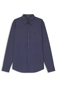 Regular-fit shirt cotton poplin