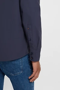 Regular-fit shirt cotton poplin