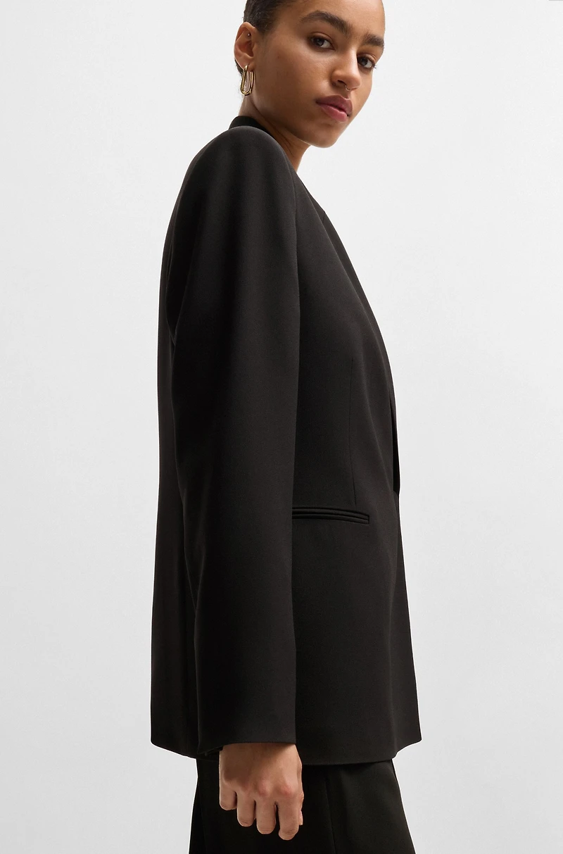 Relaxed-fit jacket with feature button