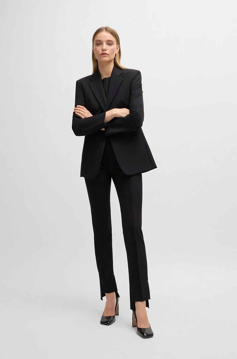 Slim-fit jacket performance-stretch material