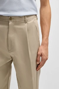 Relaxed-fit trousers cotton twill