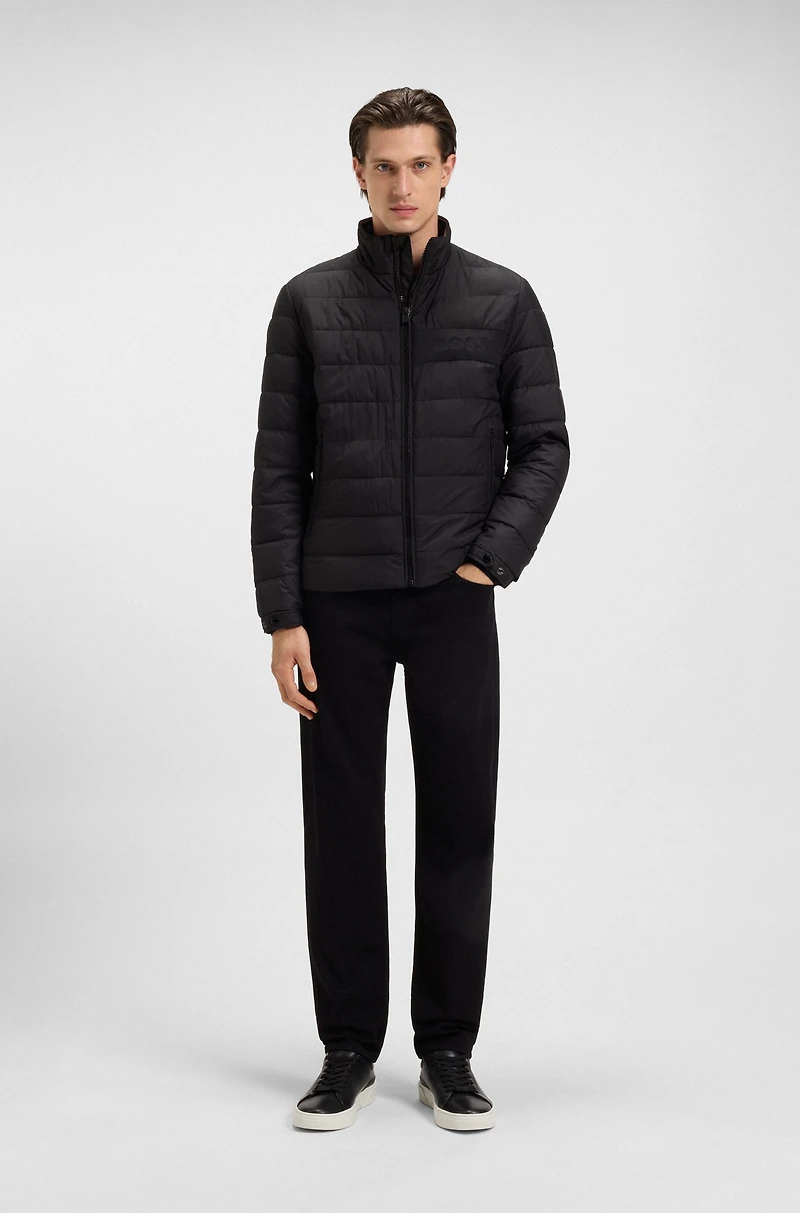 Logo-detail jacket with water-repellent finish