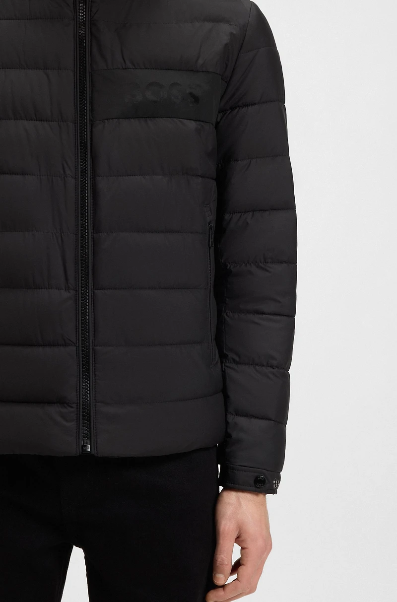 Logo-detail jacket with water-repellent finish