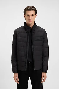 Logo-detail jacket with water-repellent finish