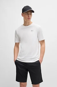 Cotton-jersey regular-fit T-shirt with carabiner artwork