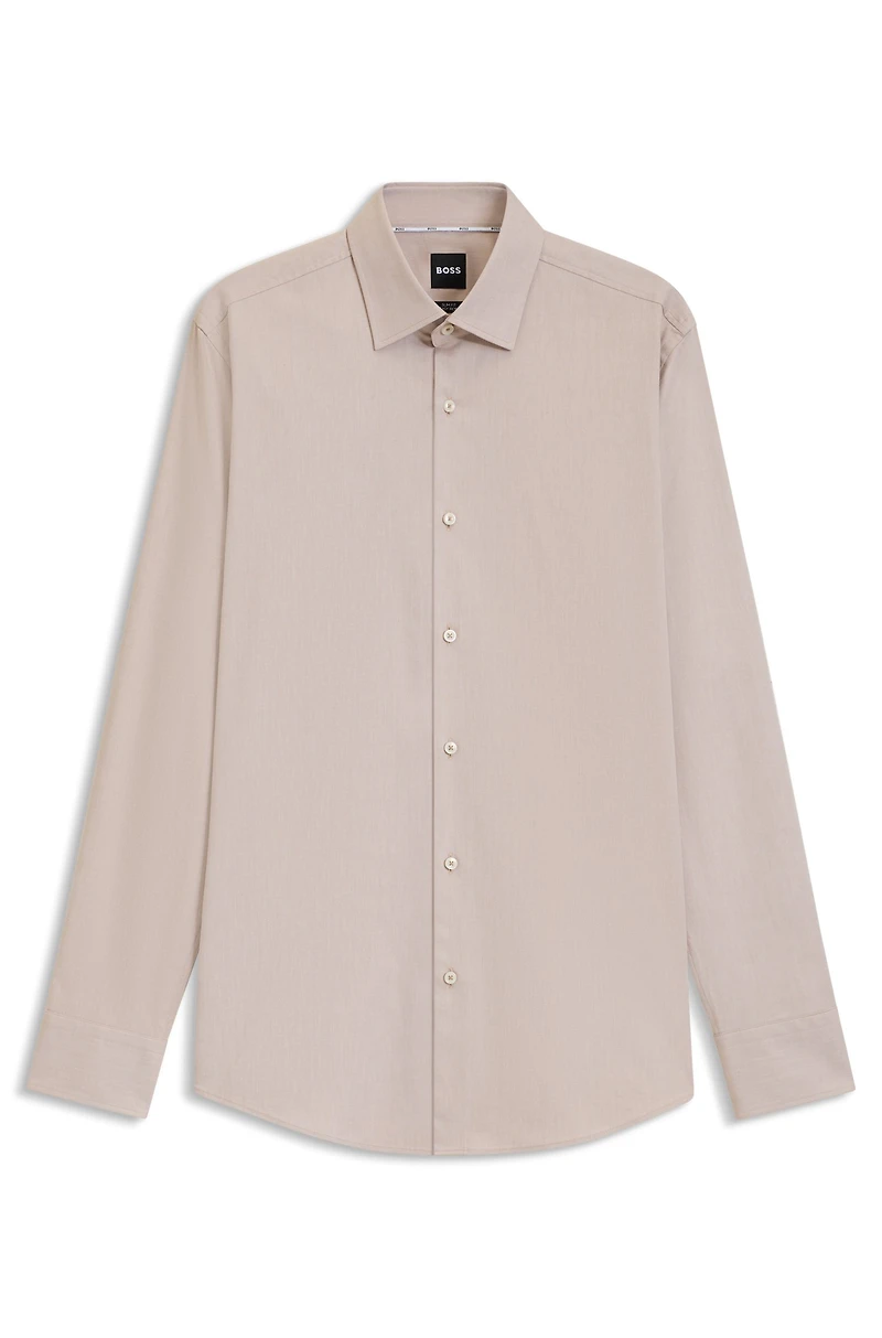 Slim-fit shirt easy-iron stretch-cotton twill
