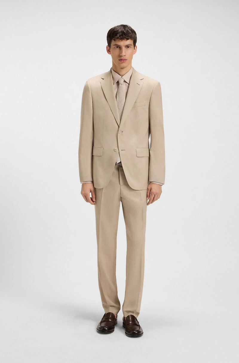 Slim-fit shirt easy-iron stretch-cotton twill