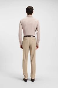 Slim-fit shirt easy-iron stretch-cotton twill