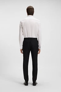 Slim-fit shirt easy-iron stretch-cotton dobby