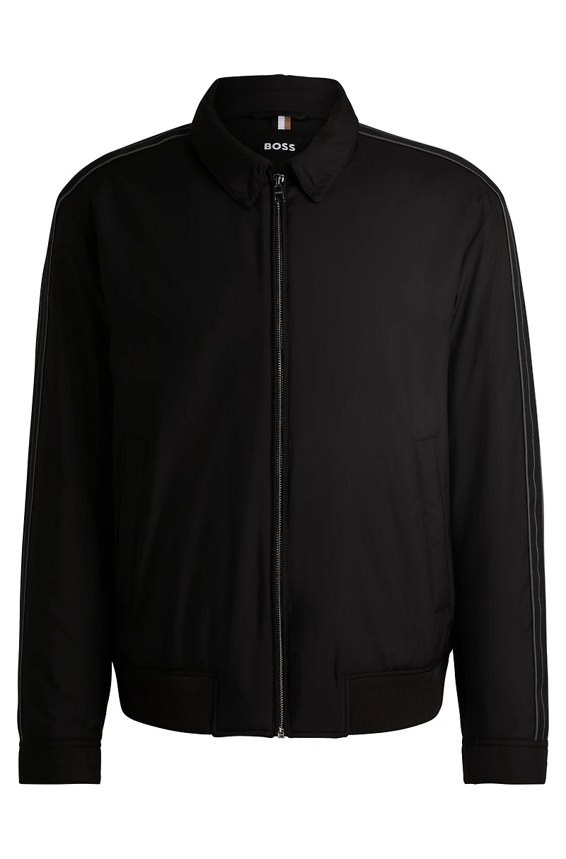 Regular-fit jacket water-repellent material