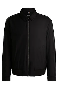 Regular-fit jacket water-repellent material