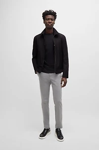 Regular-fit jacket water-repellent material