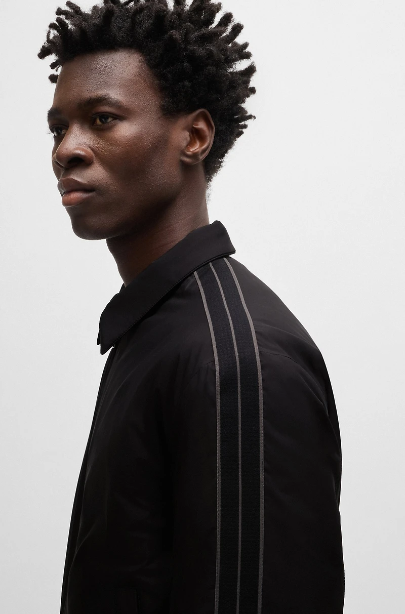 Regular-fit jacket water-repellent material