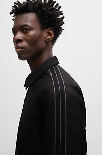 Regular-fit jacket water-repellent material