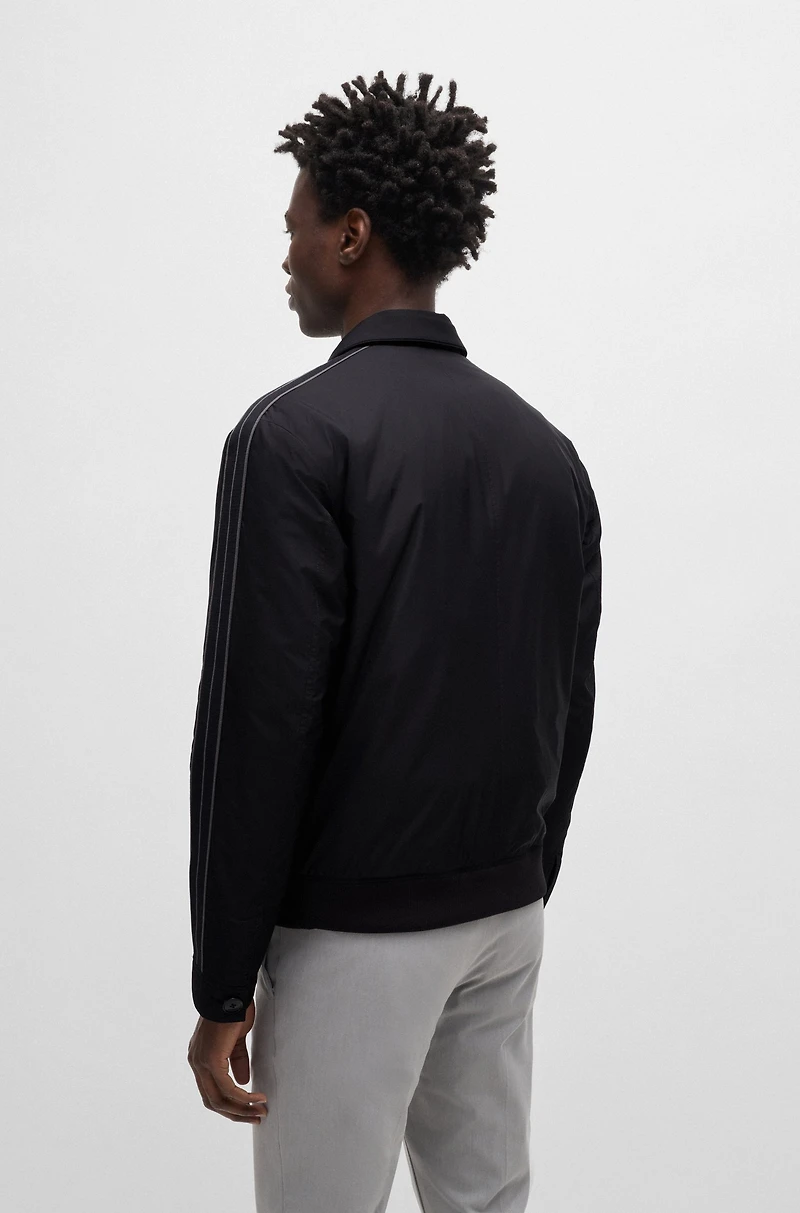 Regular-fit jacket water-repellent material