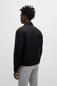 Regular-fit jacket water-repellent material