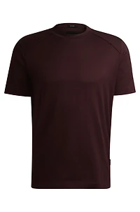 Cotton-ripstop regular-fit T-shirt with plain trims