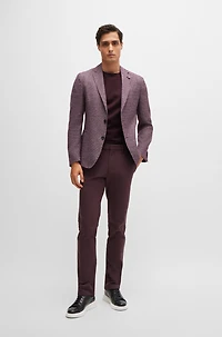 Cotton-ripstop regular-fit T-shirt with plain trims