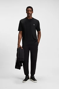 Regular-fit T-shirt cotton with monogram print