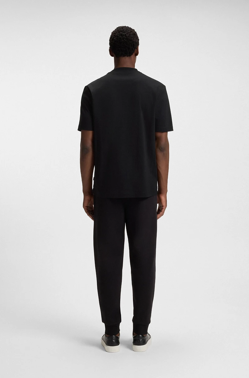 Regular-fit T-shirt cotton with monogram print