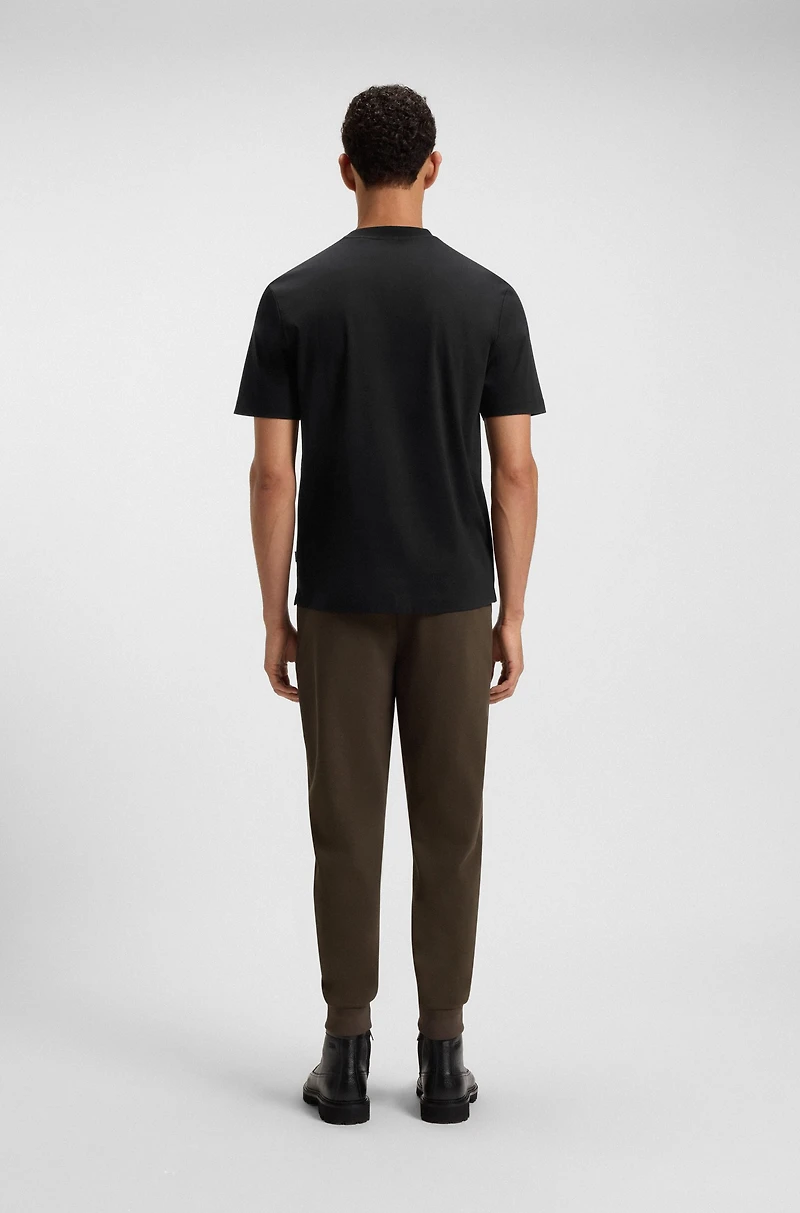 Mercerised-cotton T-shirt with Double B monogram