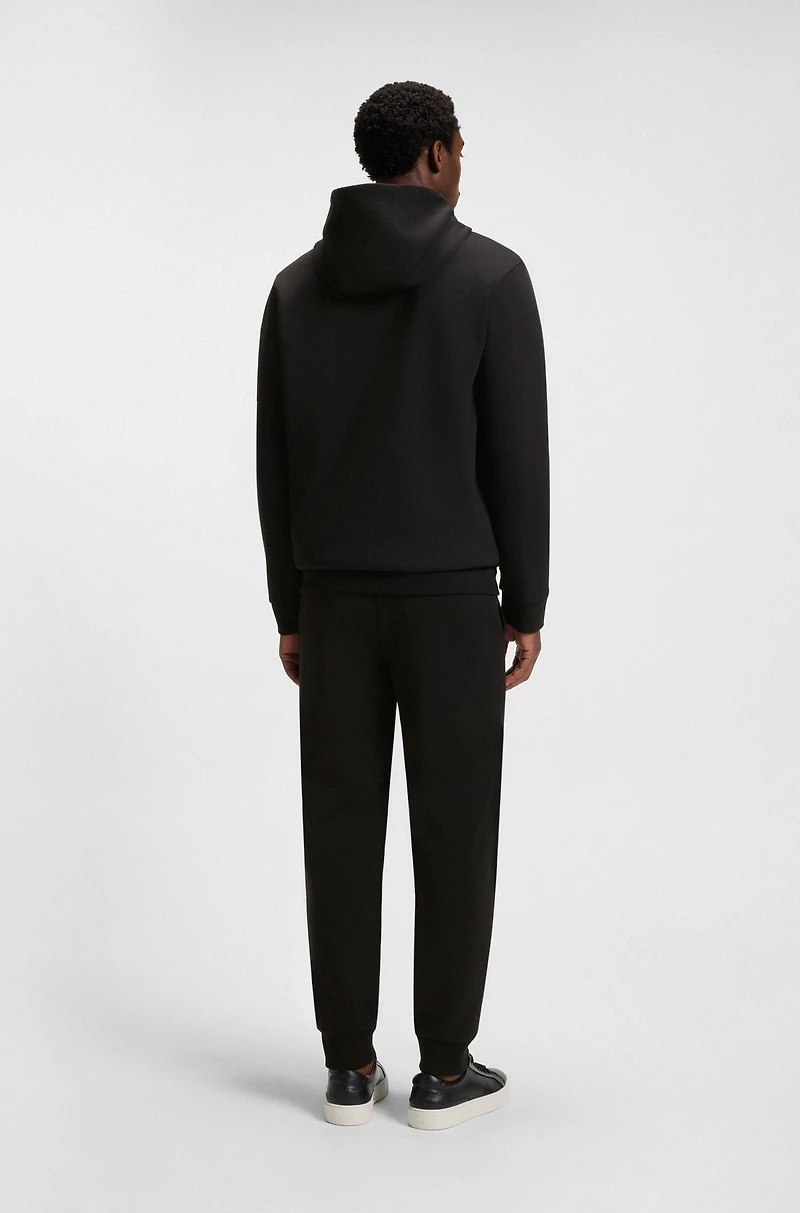 Cotton-blend zip-up hoodie with Double B monogram