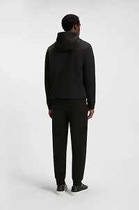 Cotton-blend zip-up hoodie with Double B monogram