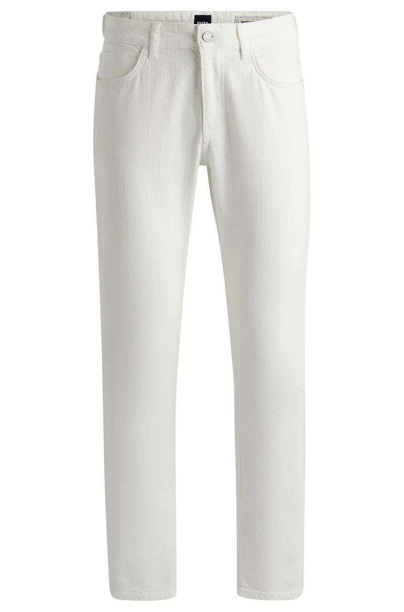 Slim-fit jeans black mechanical-stretch denim