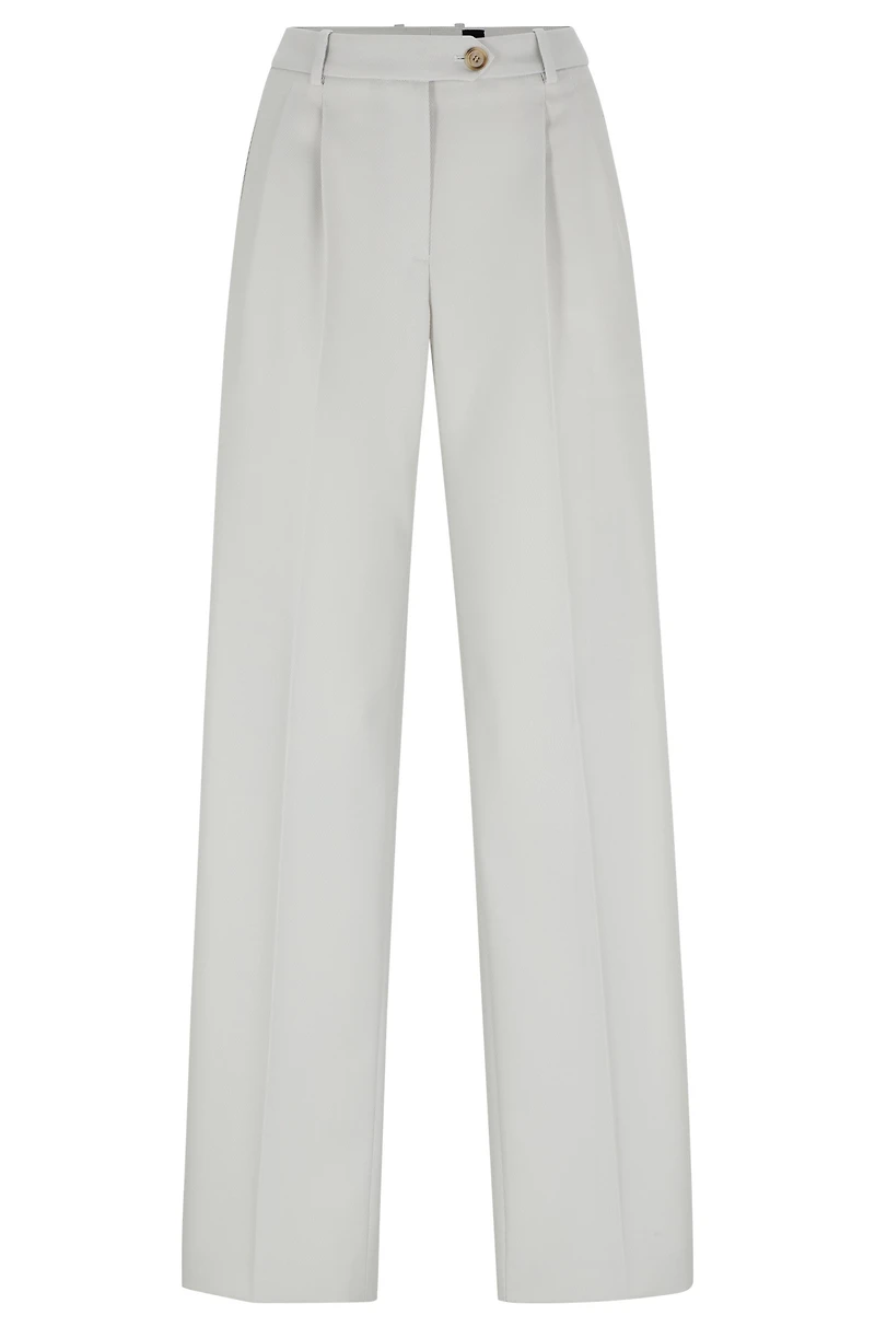 Formal trousers a heavyweight wool blend