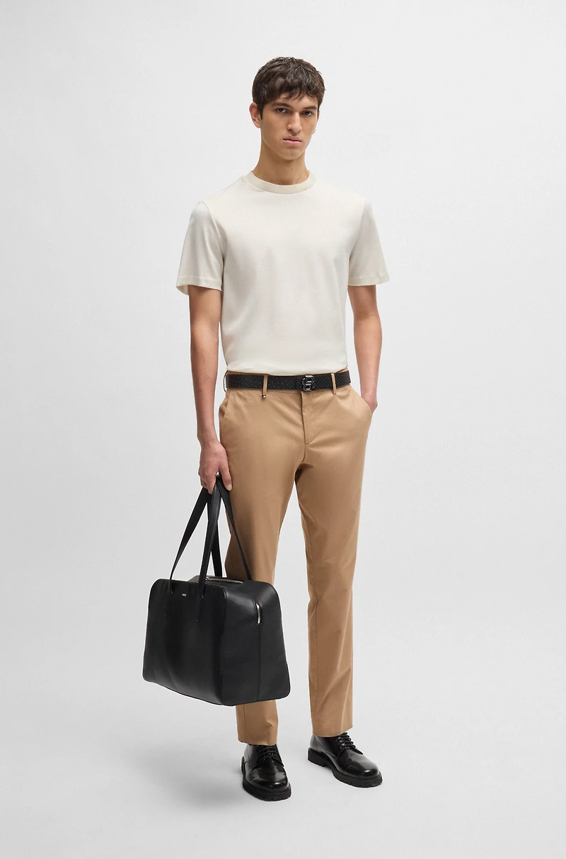Slim-fit trousers stretch cotton