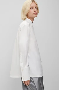 Straight-fit cotton-poplin shirt