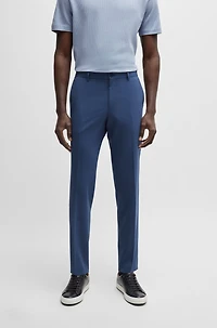 Modern-fit trousers a performance-stretch wool blend