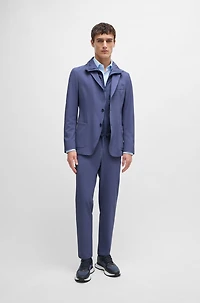 Water-repellent jacket slim fit with zip-up inner