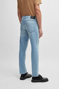 Slim-fit jeans blue mechanical-stretch denim