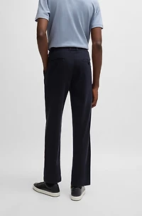 Tapered-fit regular-rise trousers stretch twill