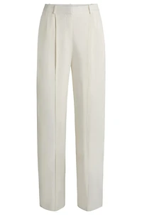 Relaxed-fit trousers with a wide leg