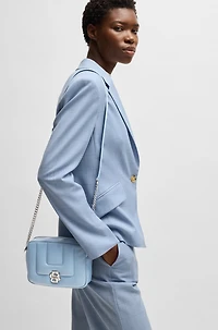 Quilted crossbody bag with Double B monogram hardware